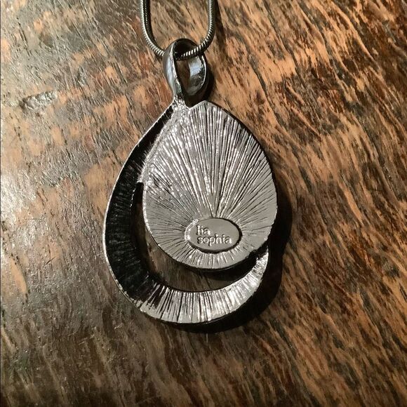 LIA SOPHIA Snake Chain Pendant Necklace Euc - Picture 3 of 5